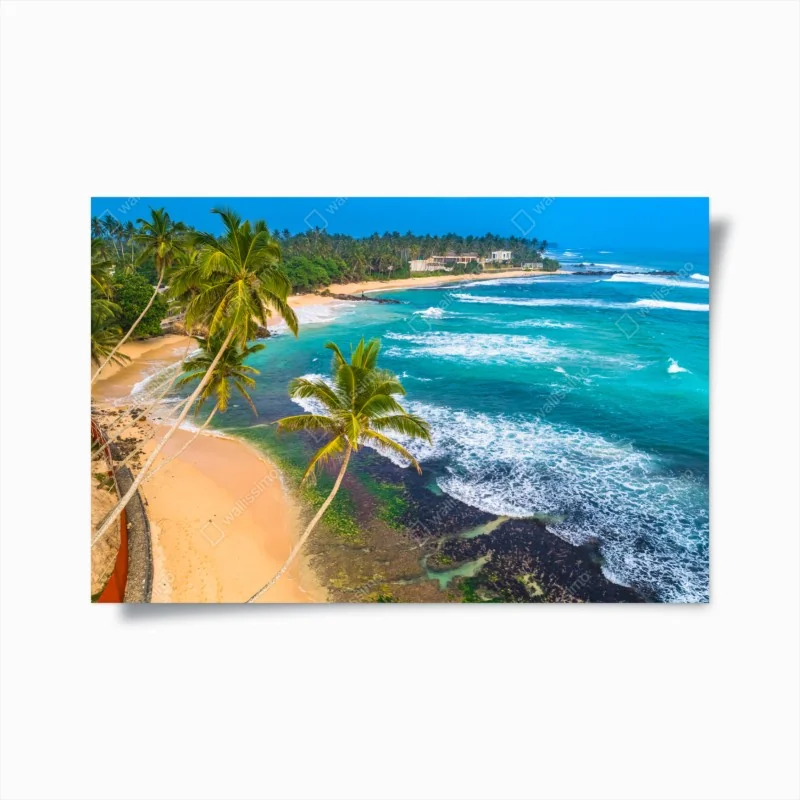 Poster endlose wüstendünen unter blauem himmel – Wallnifity®