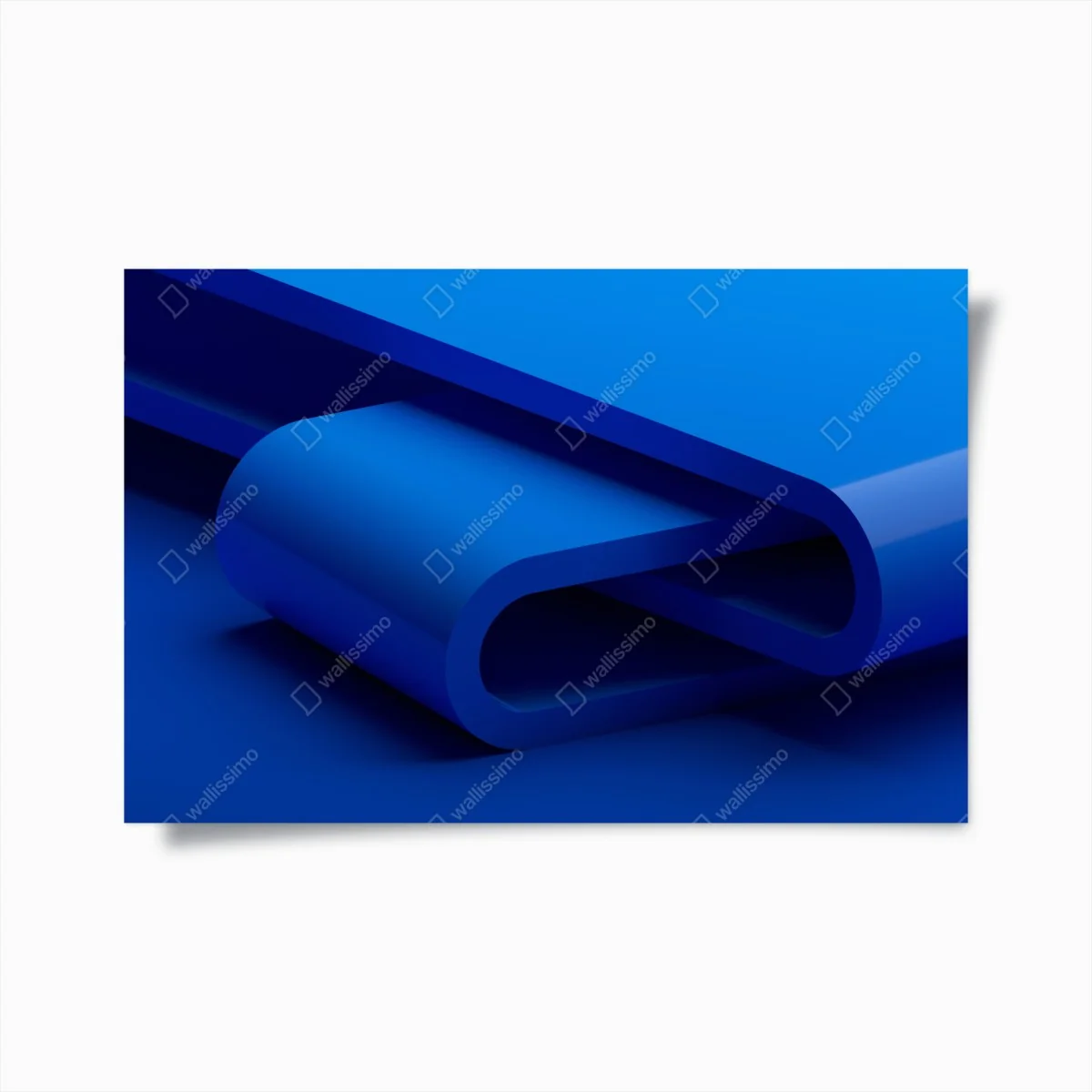 Poster minimalistische blaue geometrische schleife – Wallnifity® Poster minimalistische blaue geometrische schleife – Wallnifity®