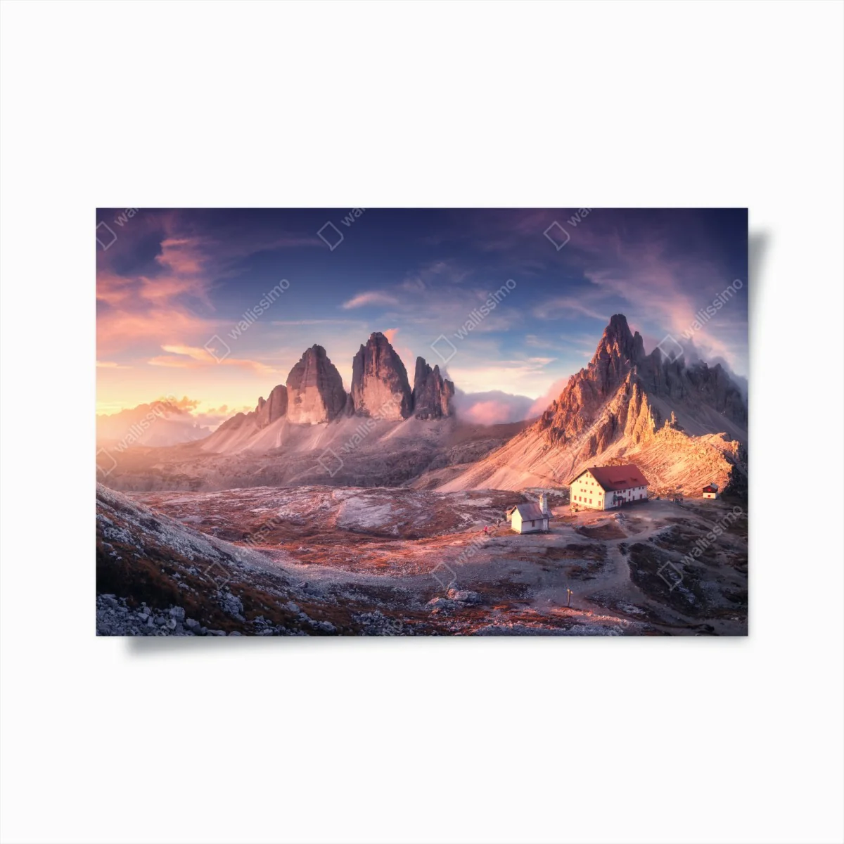 Poster sonnenaufgang über den gipfeln der Dolomiten – Wallnifity® Poster sonnenaufgang über den gipfeln der Dolomiten – Wallnifity®