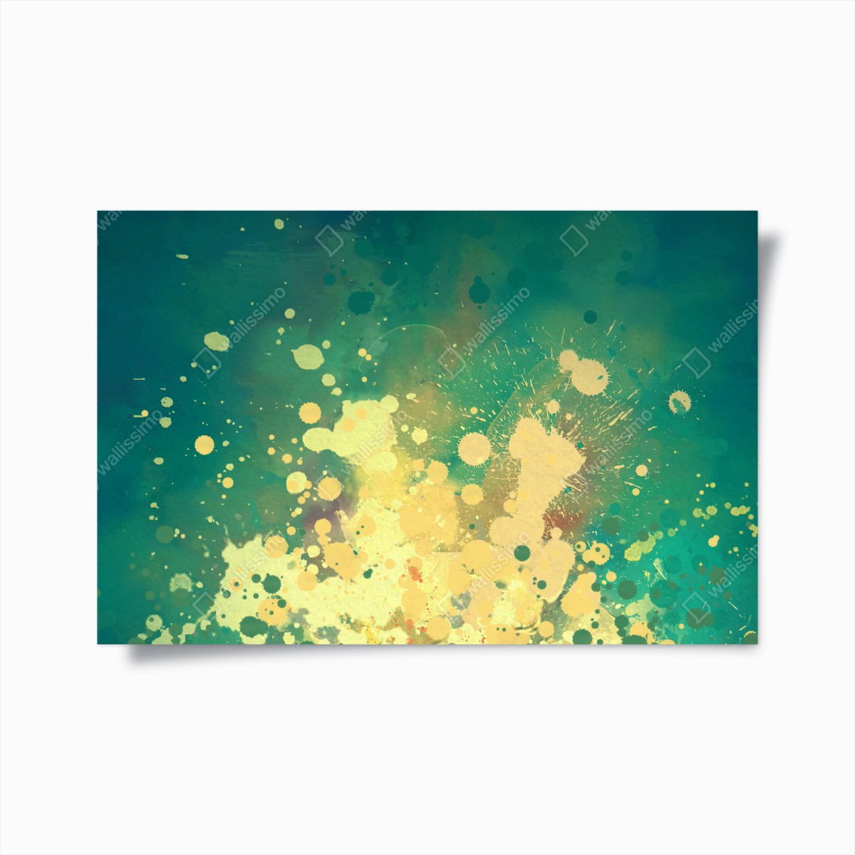 Poster türkiser aquarellausbruch abstrakt – Wallnifity® Poster türkiser aquarellausbruch abstrakt – Wallnifity®