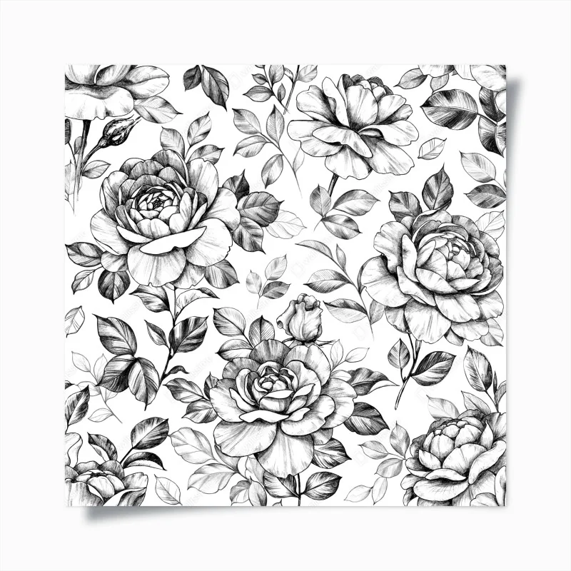 Poster rosa rosen in weißer vase – Wallnifity®