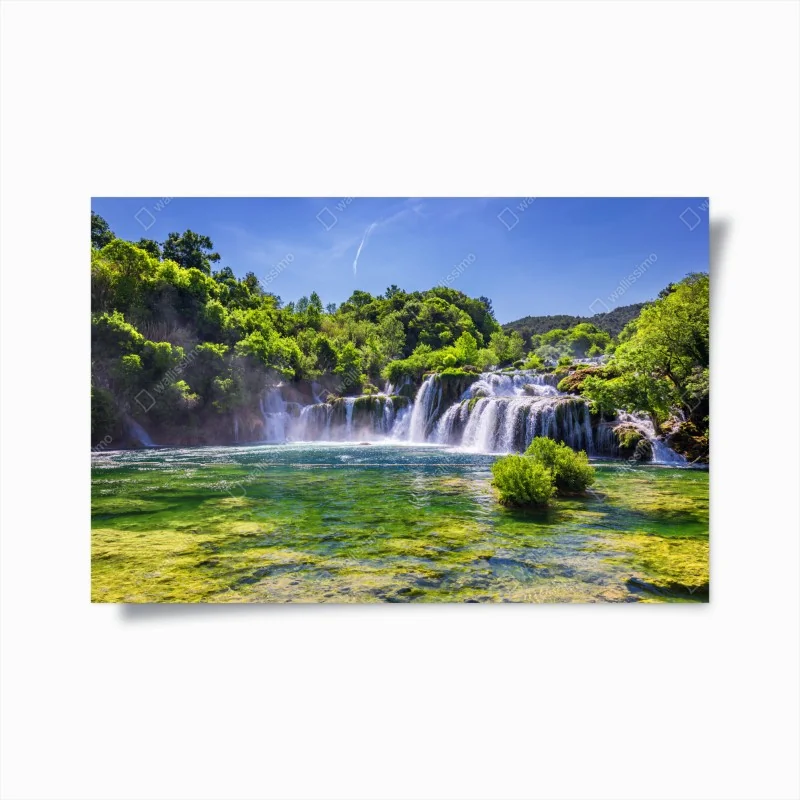 Poster Skradinski Buk wasserfall im Krka Nationalpark