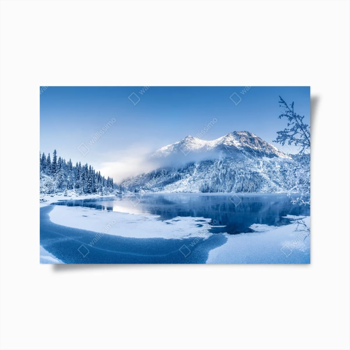 Poster ruhiges winterpanorama der Alpen – Wallnifity®