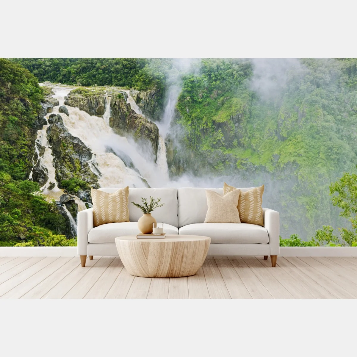 Fototapete wasserfall Barron Falls im regenwald – Wallnifity® Fototapete wasserfall Barron Falls im regenwald – Wallnifity®