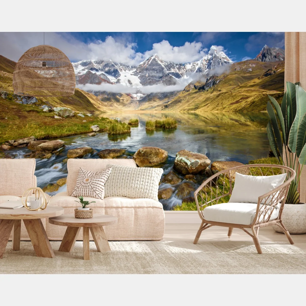 Fototapete majestätischer alpensee – Wallnifity® Fototapete majestätischer alpensee – Wallnifity®