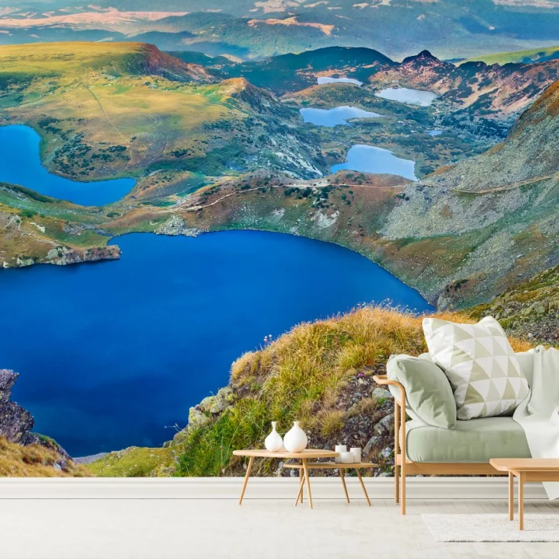 Fototapete alpine blaue seen panorama