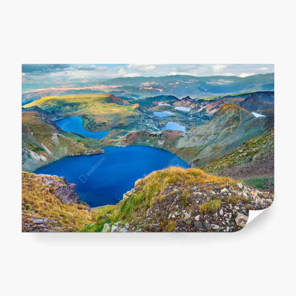 Fototapete alpine blaue seen panorama – Wallnifity® Fototapete alpine blaue seen panorama – Wallnifity®