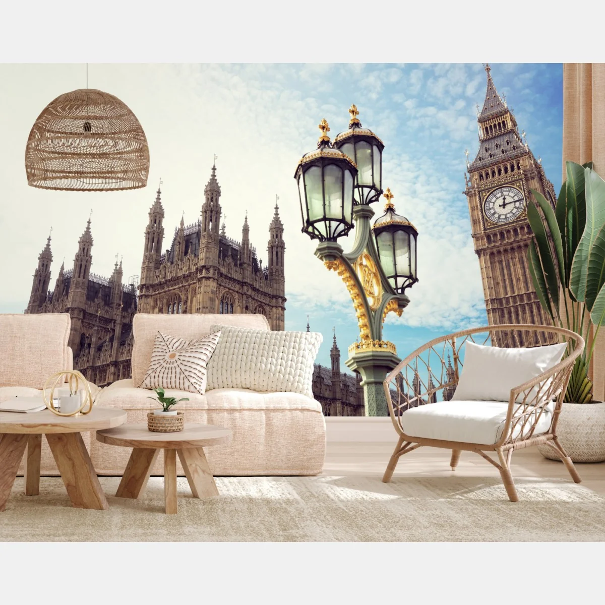 Fototapete Big Ben und Westminster-Palast in London – Wallnifity® Fototapete Big Ben und Westminster-Palast in London – Wallnifity®