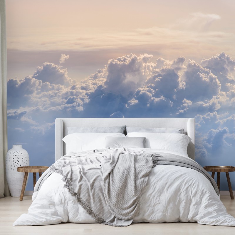 Fototapete sanfte wolken über dem blauen himmel