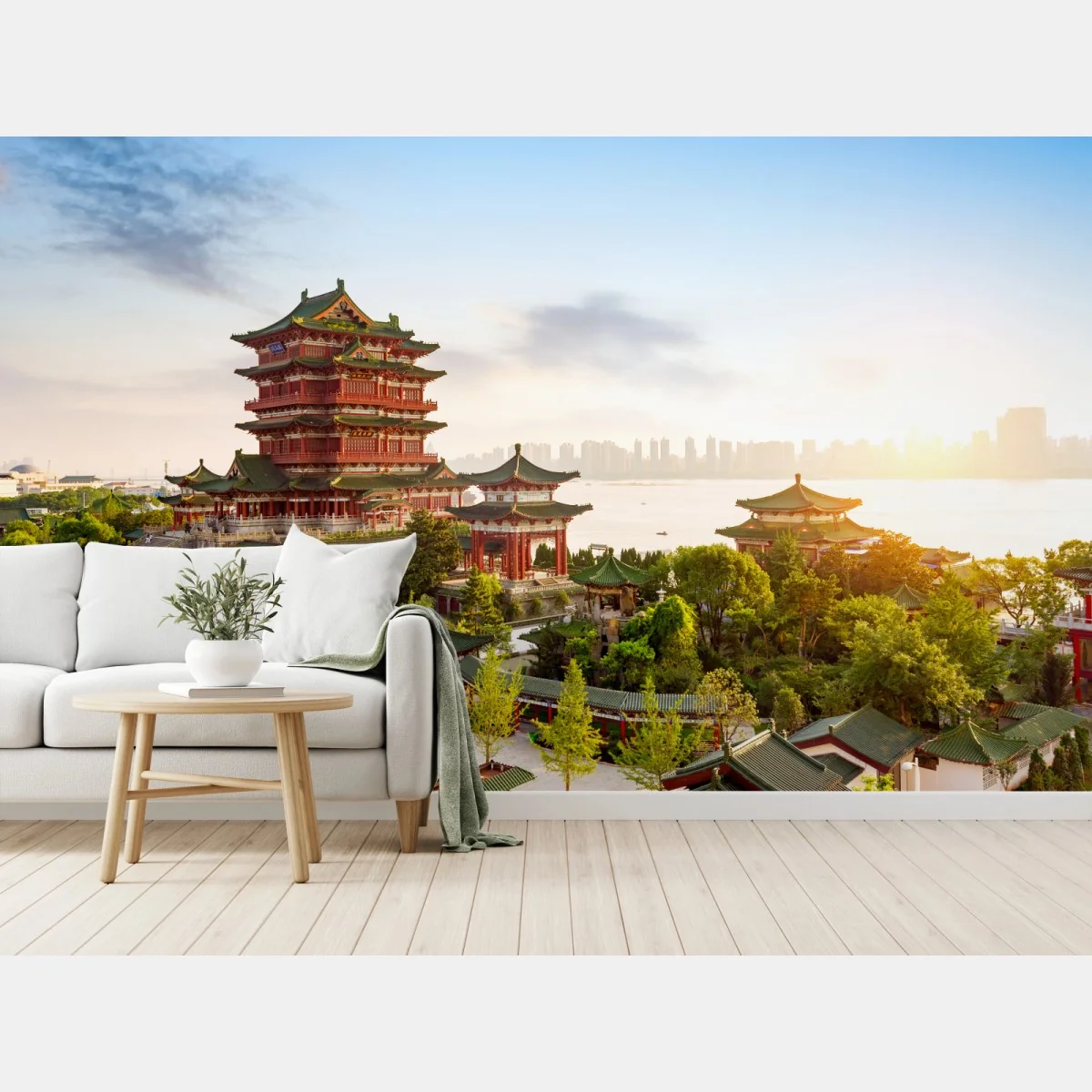 Fototapete Tengwang-Pavillon bei sonnenaufgang – Wallnifity®