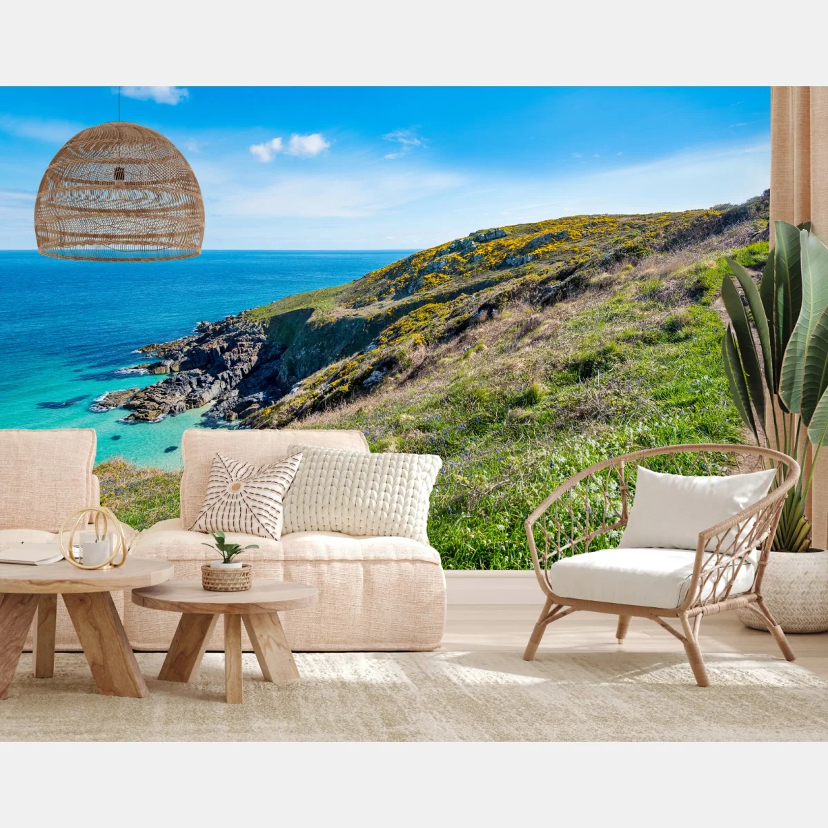 Fototapete küstenpfad nach Hor Point, St Ives – Wallnifity® Fototapete küstenpfad nach Hor Point, St Ives – Wallnifity®