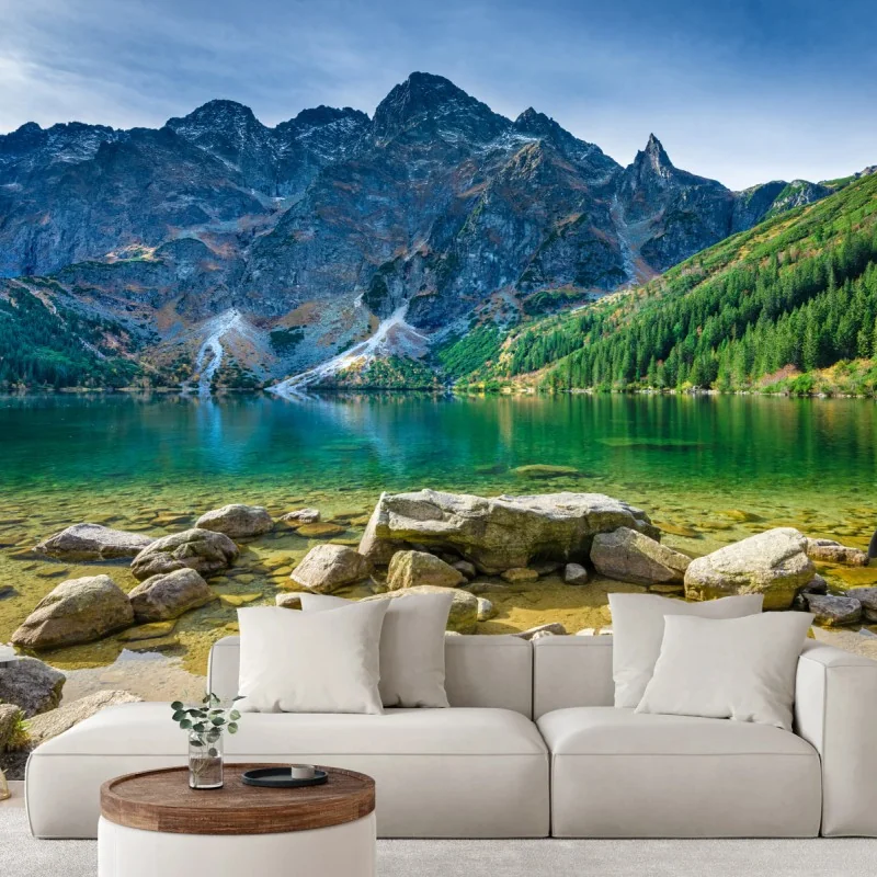 Fototapete Morskie Oko smaragdsee in Tatra