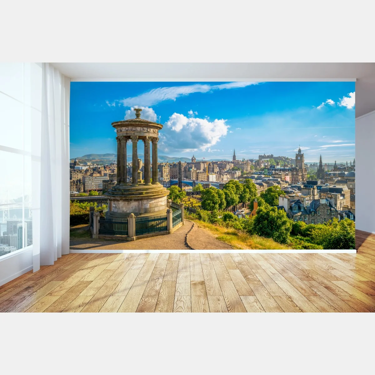Fototapete Edinburgh skyline vom Calton Hill – Wallnifity® Fototapete Edinburgh skyline vom Calton Hill – Wallnifity®