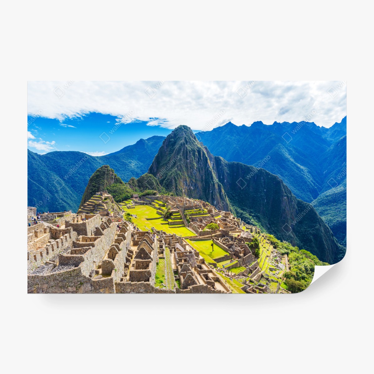 Fototapete Machu Picchu antike andine zitadelle – Wallnifity® Fototapete Machu Picchu antike andine zitadelle – Wallnifity®