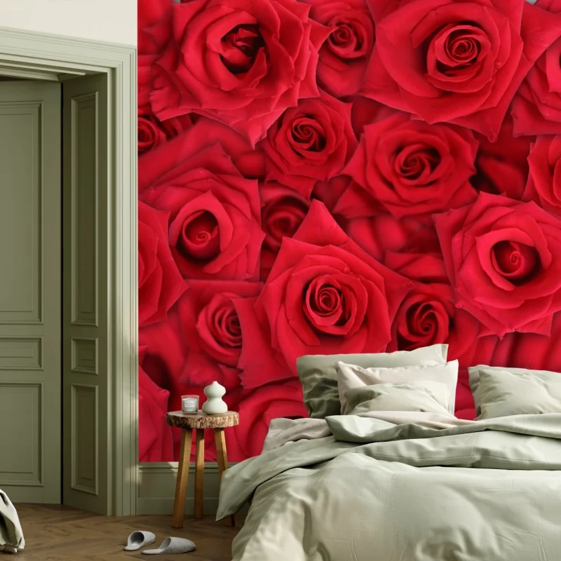 Fototapete leuchtende rote rosen collage – Wallnifity® Fototapete leuchtende rote rosen collage – Wallnifity®