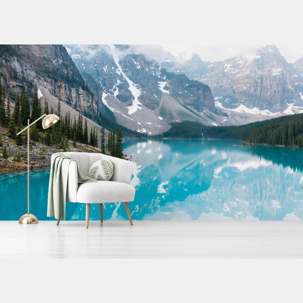 Fototapete türkissee moraine im Banff – Wallnifity®