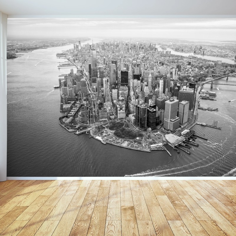 Fototapete Manhattan skyline aus der luft