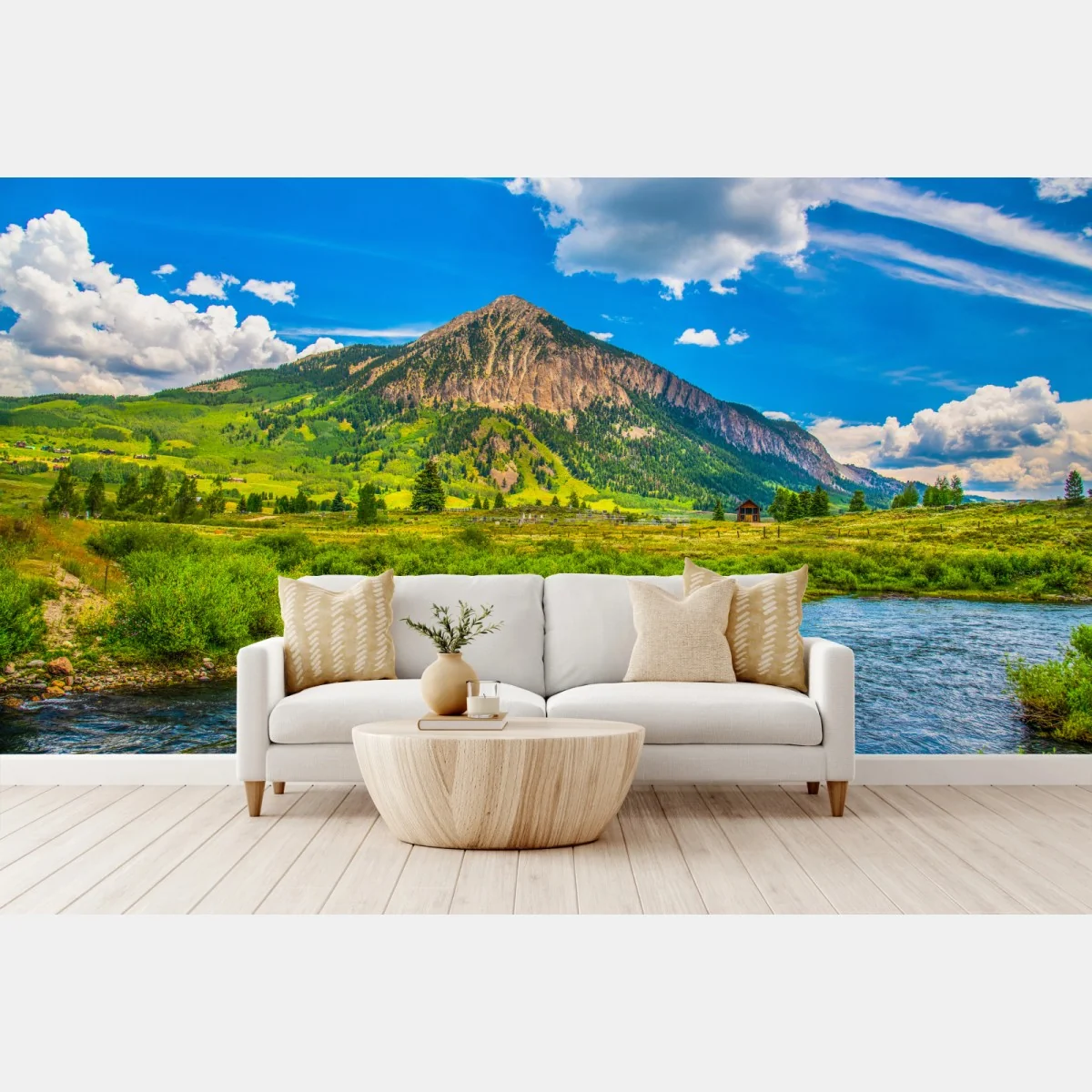 Fototapete sonnige berge von Crested Butte, Colorado – Wallnifity®
