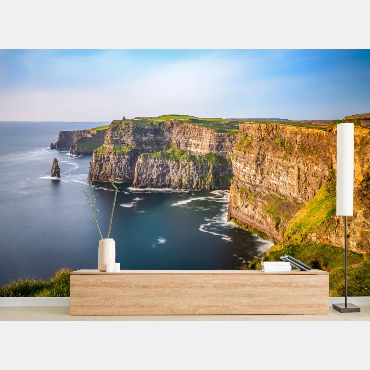 Fototapete majestätische küstenklippen über tiefblauem meer – Wallnifity®
