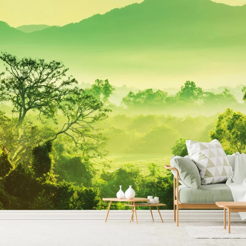 Fototapete üppige tropische dschungellandschaft – Wallnifity®