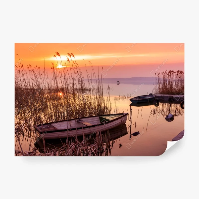 Fototapete goldenes geometrisches weizenmuster – Wallnifity®