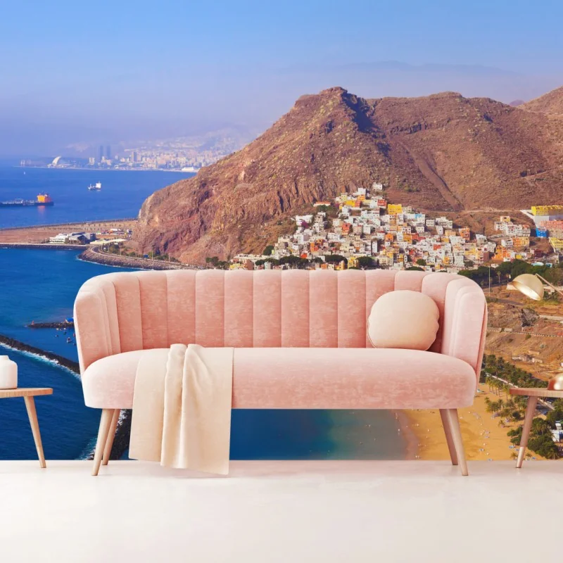 Fototapete strandmotiv Playa de Las Teresitas, Teneriffa