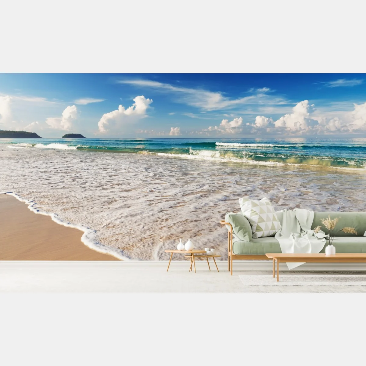 Fototapete strand Karon, Phuket morgendliche ruhe – Wallnifity®