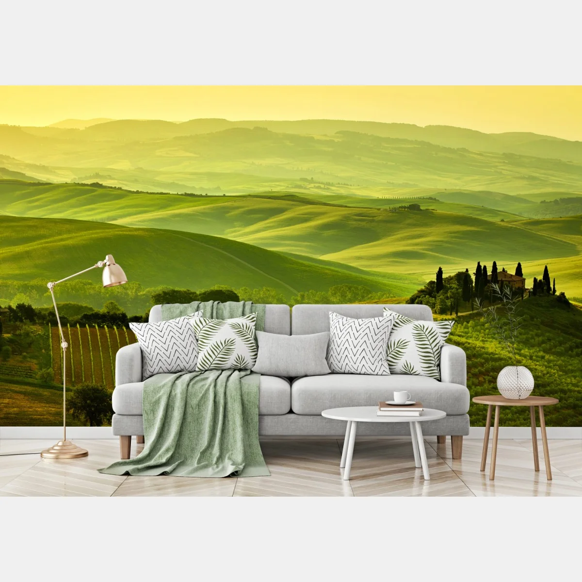 Fototapete Toskana sanfte hügel – Wallnifity® Fototapete Toskana sanfte hügel – Wallnifity®