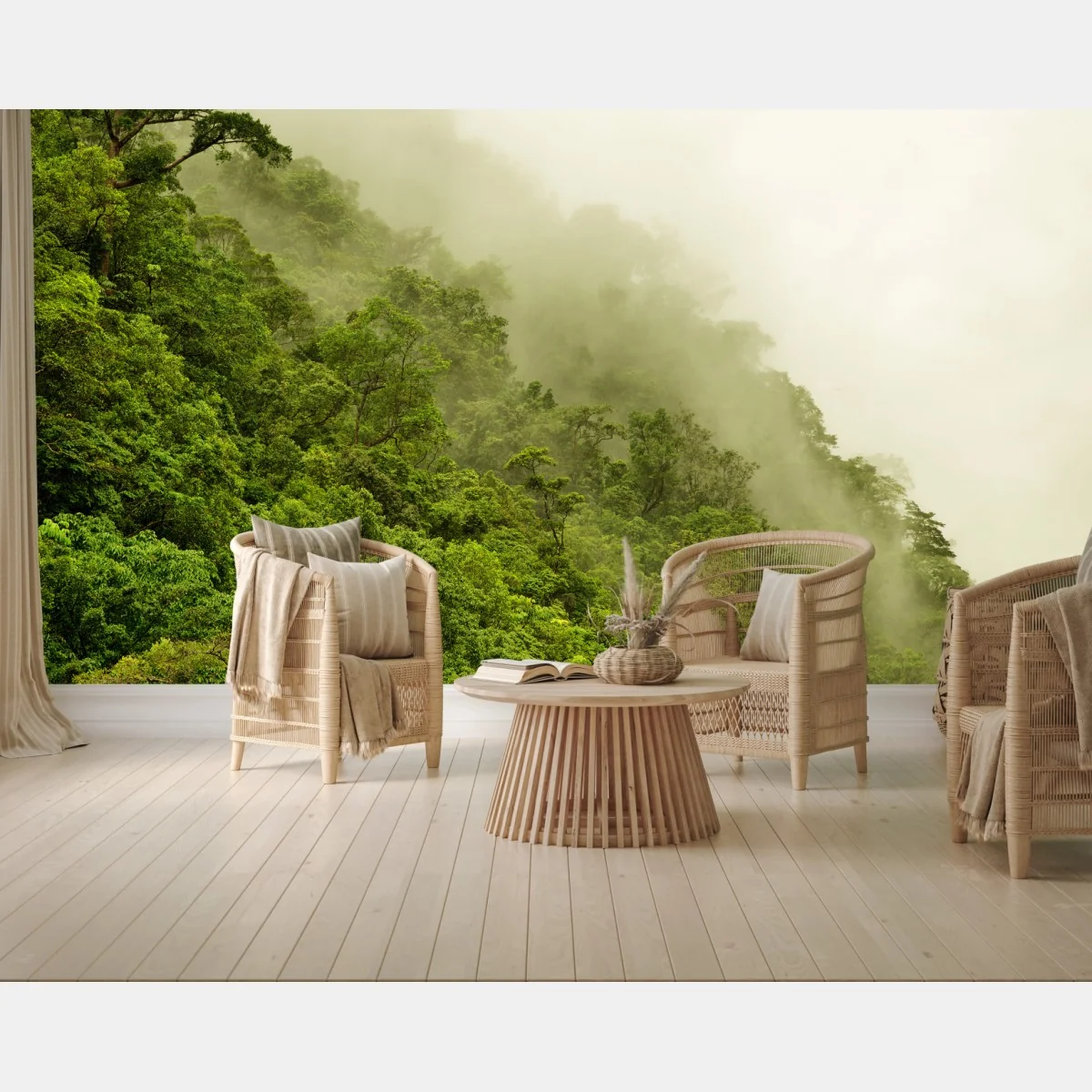 Fototapete nebeliger regenwald bei Cairns – Wallnifity®