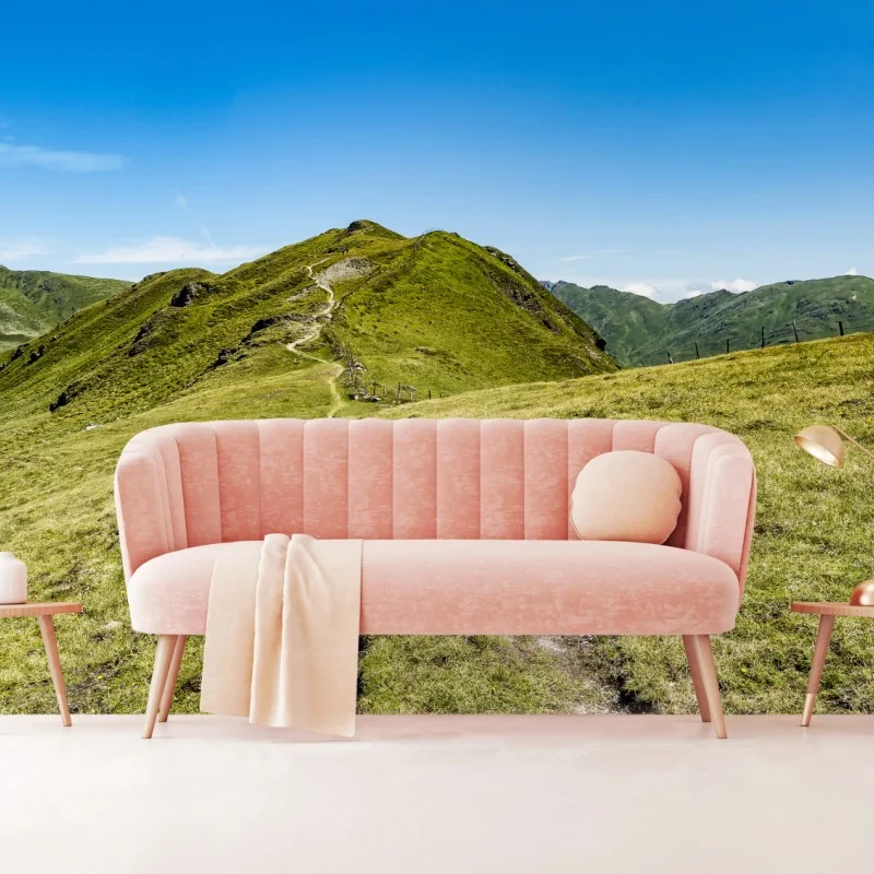 Fototapete gewundener wanderweg im Zillertal – Wallnifity® Fototapete gewundener wanderweg im Zillertal – Wallnifity®