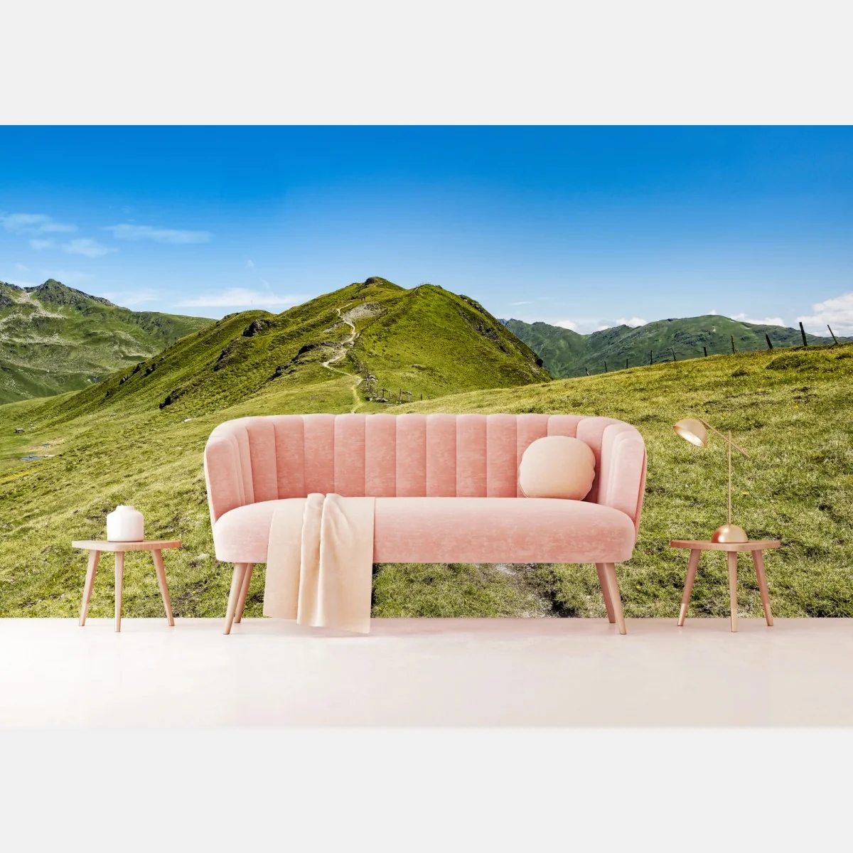 Fototapete gewundener wanderweg im Zillertal – Wallnifity® Fototapete gewundener wanderweg im Zillertal – Wallnifity®