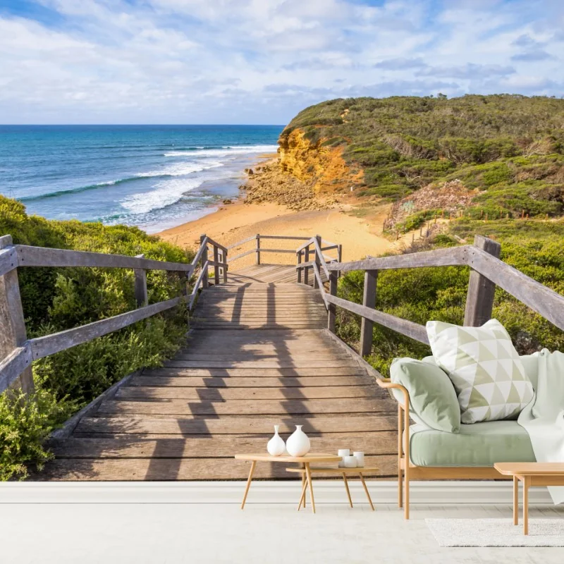 Fototapete weg zum Bells Beach küstenpanorama – Wallnifity®