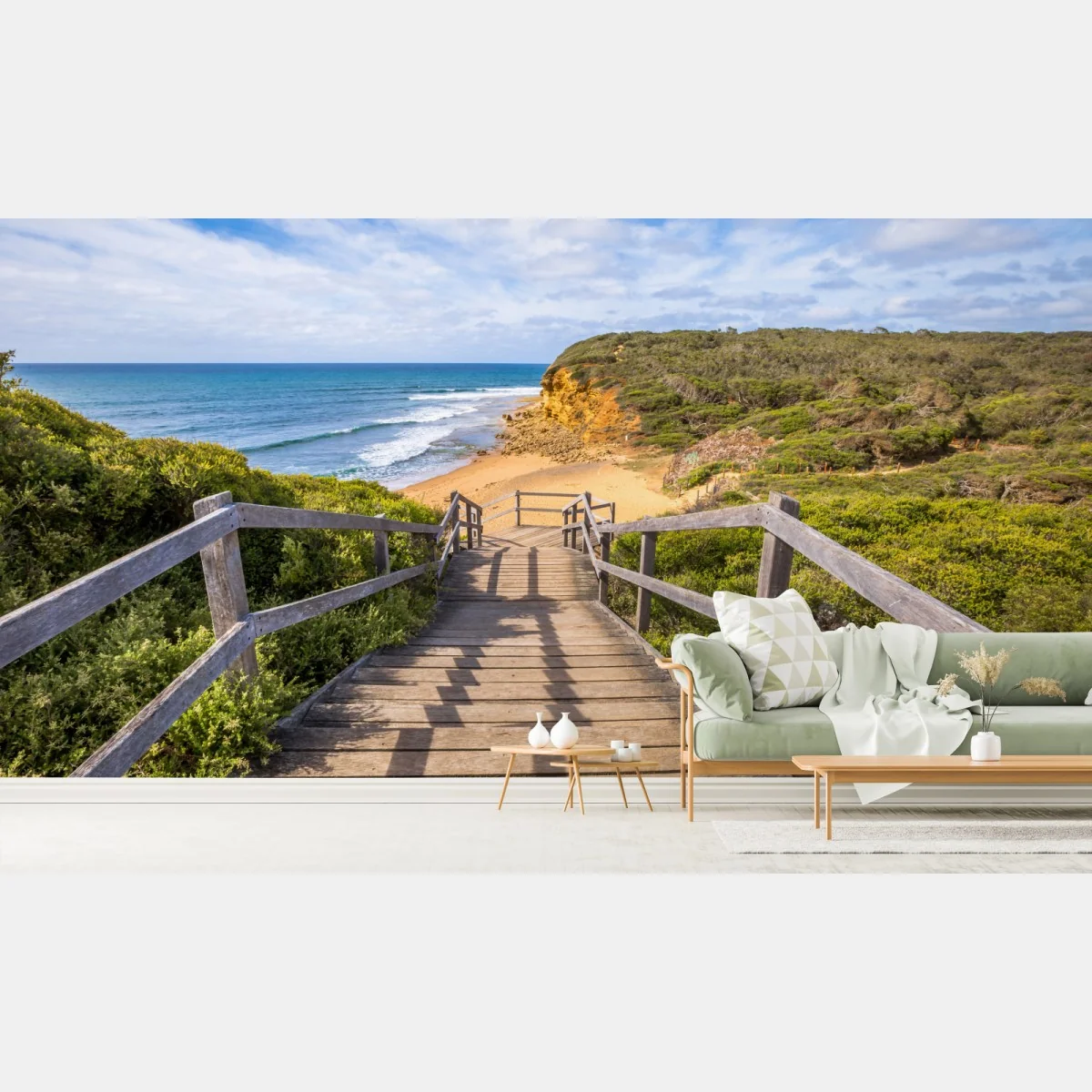 Fototapete weg zum Bells Beach küstenpanorama – Wallnifity®
