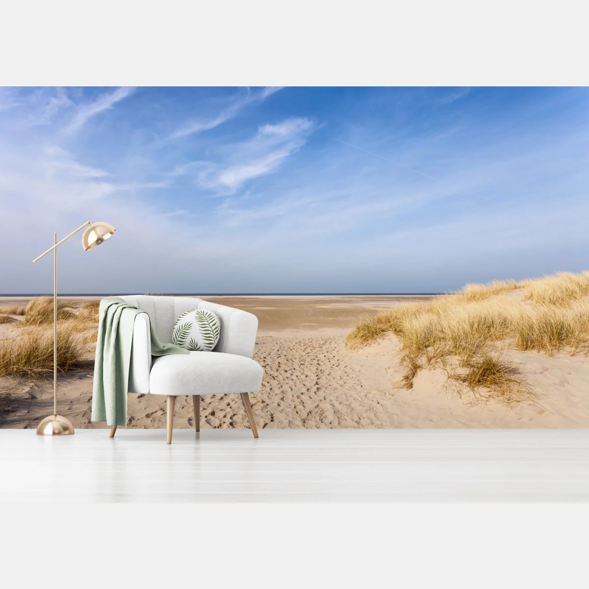 Fototapete ruhige dünen an der deutschen küste – Wallnifity®