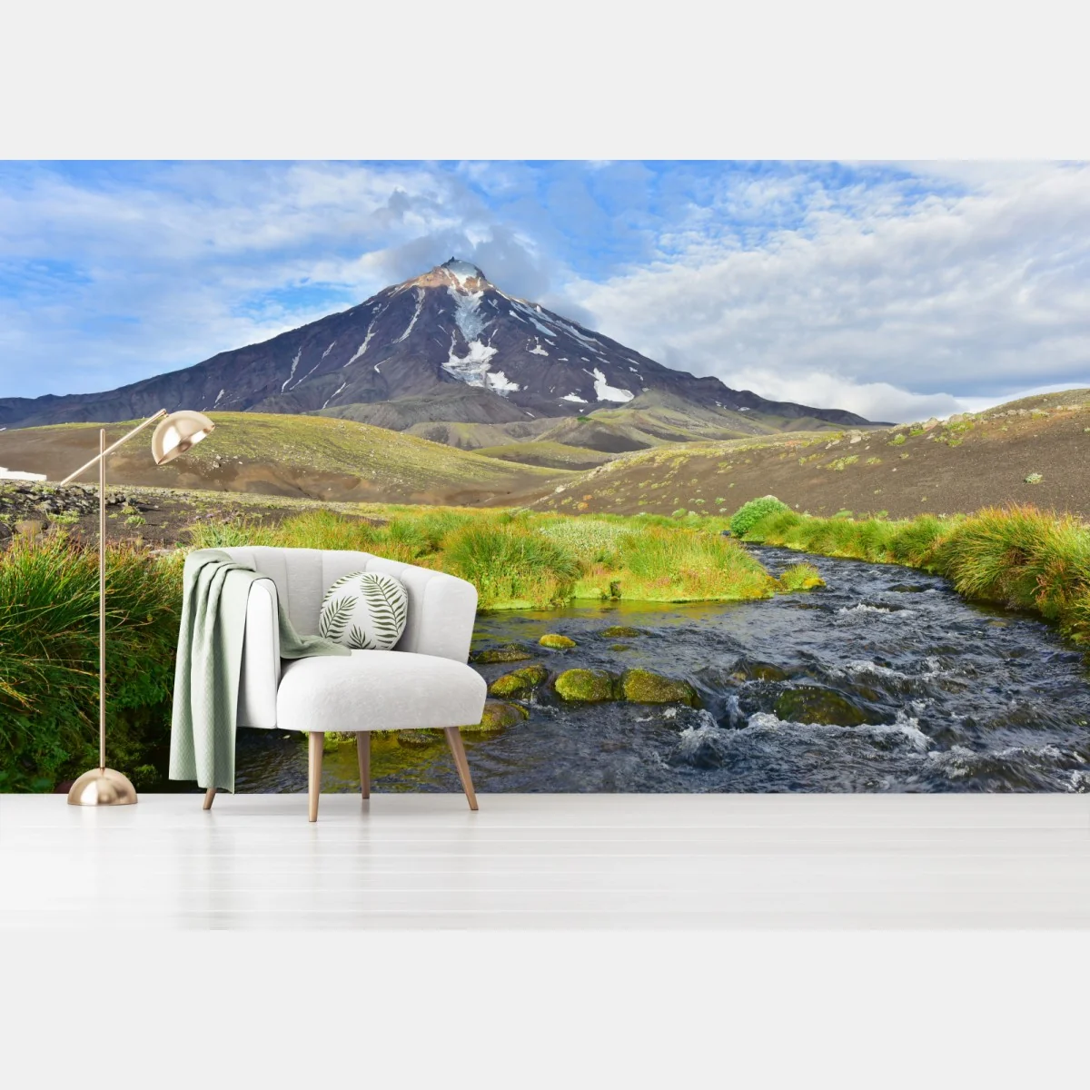 Fototapete blick auf den vulkan Koryaksky vom nordosthang – Wallnifity® Fototapete blick auf den vulkan Koryaksky vom nordosthang – Wallnifity®