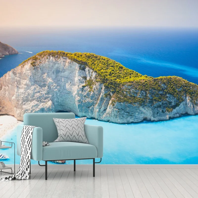 Fototapete türkisbucht am Navagio Strand, Zakynthos