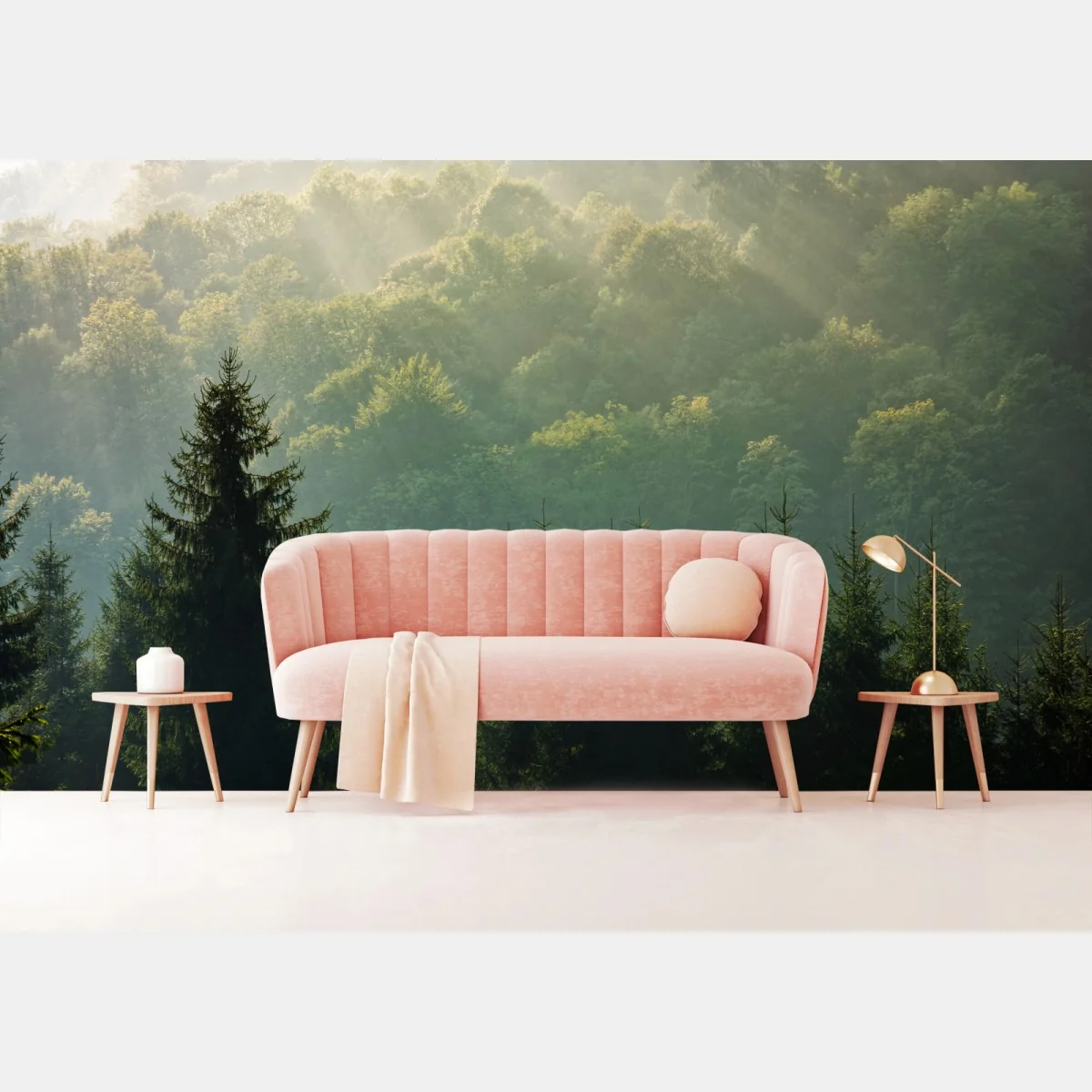 Fototapete nebeliger fichtenwald in den Karpaten bei sonnenaufgang – Wallnifity® Fototapete nebeliger fichtenwald in den Karpaten bei sonnenaufgang – Wallnifity®