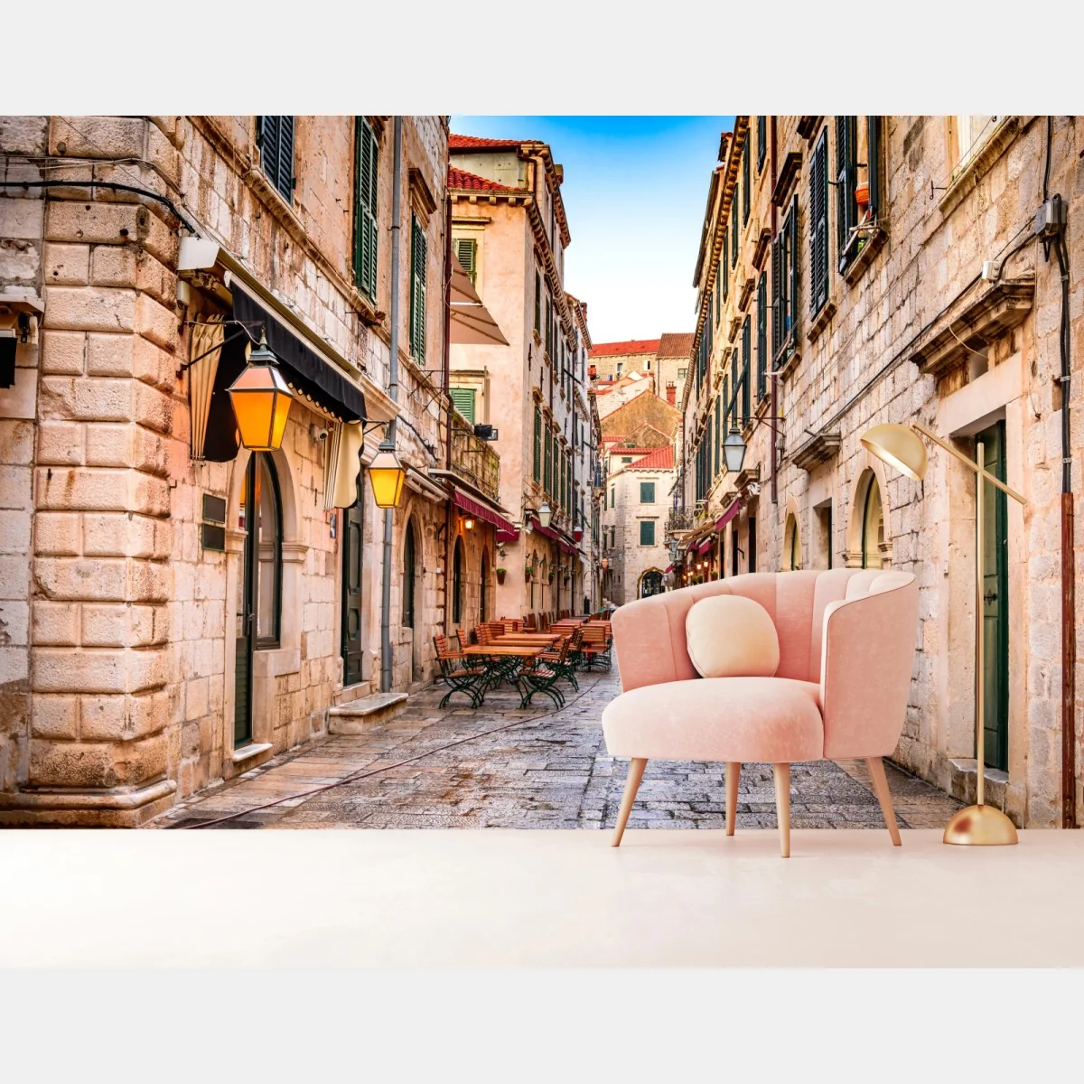 Fototapete Dubrovnik altstadtgasse – Wallnifity® Fototapete Dubrovnik altstadtgasse – Wallnifity®