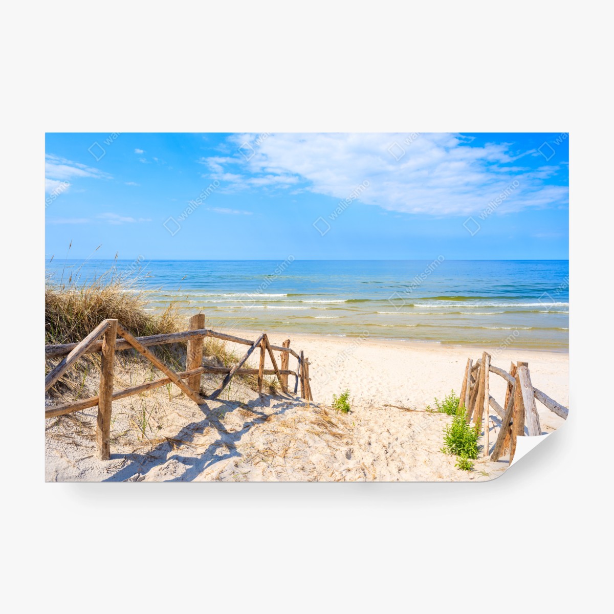 Fototapete zugang zum strand in Lubiatowo, Polen – Wallnifity® Fototapete zugang zum strand in Lubiatowo, Polen – Wallnifity®