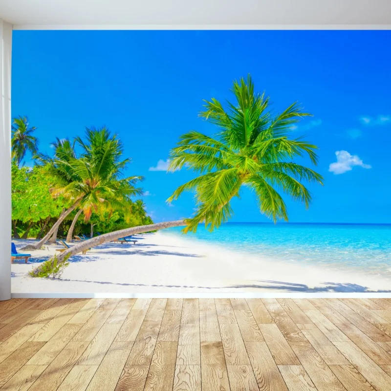 Fototapete traumhafte strandlandschaft auf den Malediven – Wallnifity® Fototapete traumhafte strandlandschaft auf den Malediven – Wallnifity®