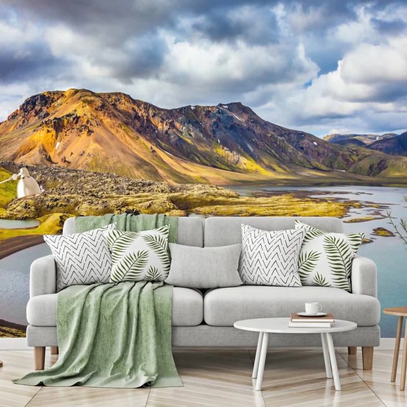 Fototapete sommersee auf Island – Wallnifity® Fototapete sommersee auf Island – Wallnifity®