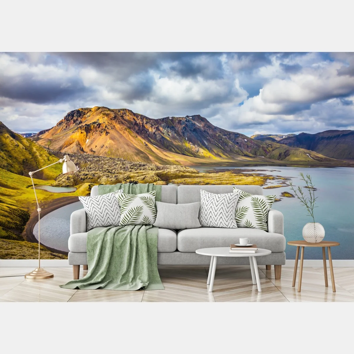 Fototapete sommersee auf Island – Wallnifity® Fototapete sommersee auf Island – Wallnifity®