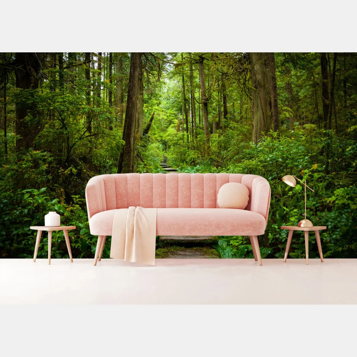 Fototapete ruhiger waldsteg – Wallnifity®