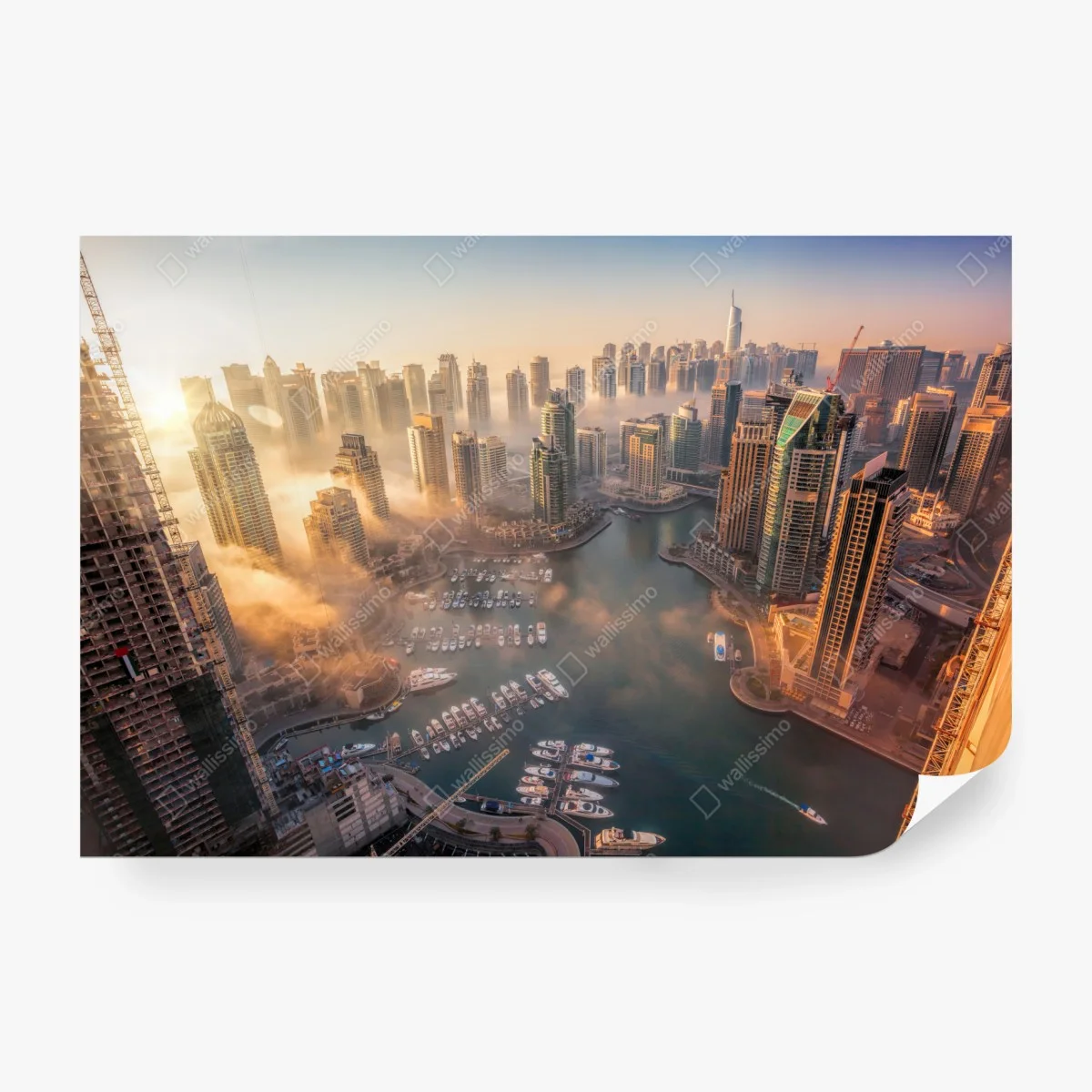 Fototapete Dubai marina sonnenuntergang – Wallnifity®