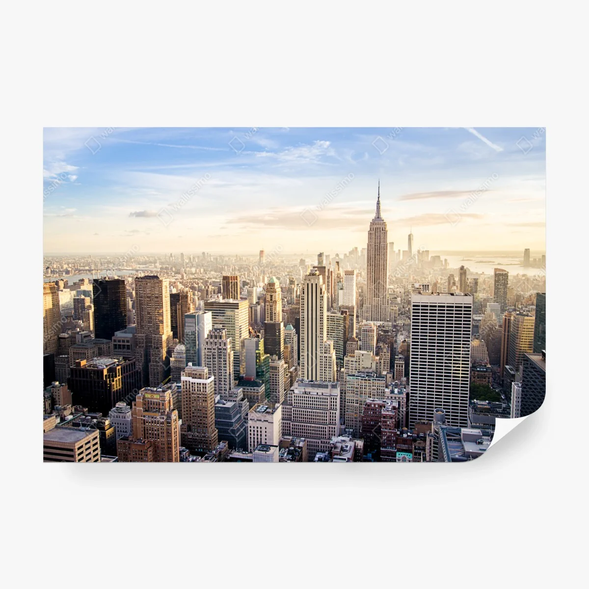 Fototapete New York skyline im morgenlicht – Wallnifity®