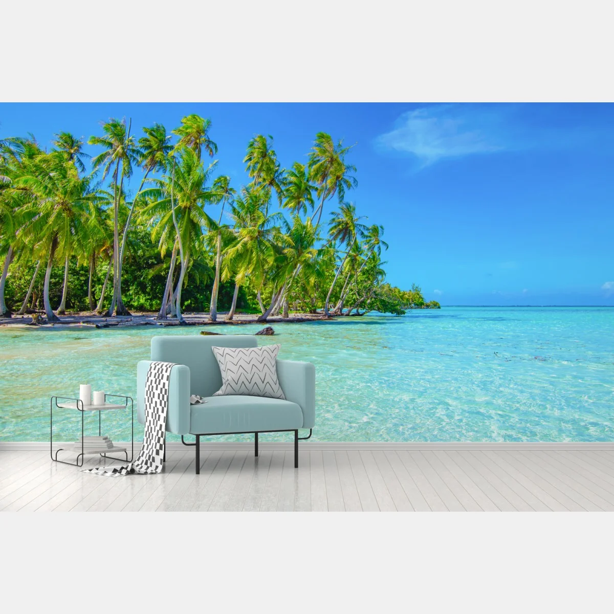 Fototapete tropischer palmenstrand – Wallnifity®