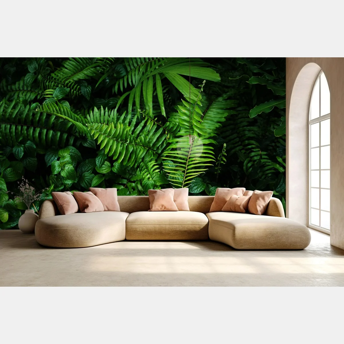 Fototapete üppige tropische farnblätter – Wallnifity® Fototapete üppige tropische farnblätter – Wallnifity®