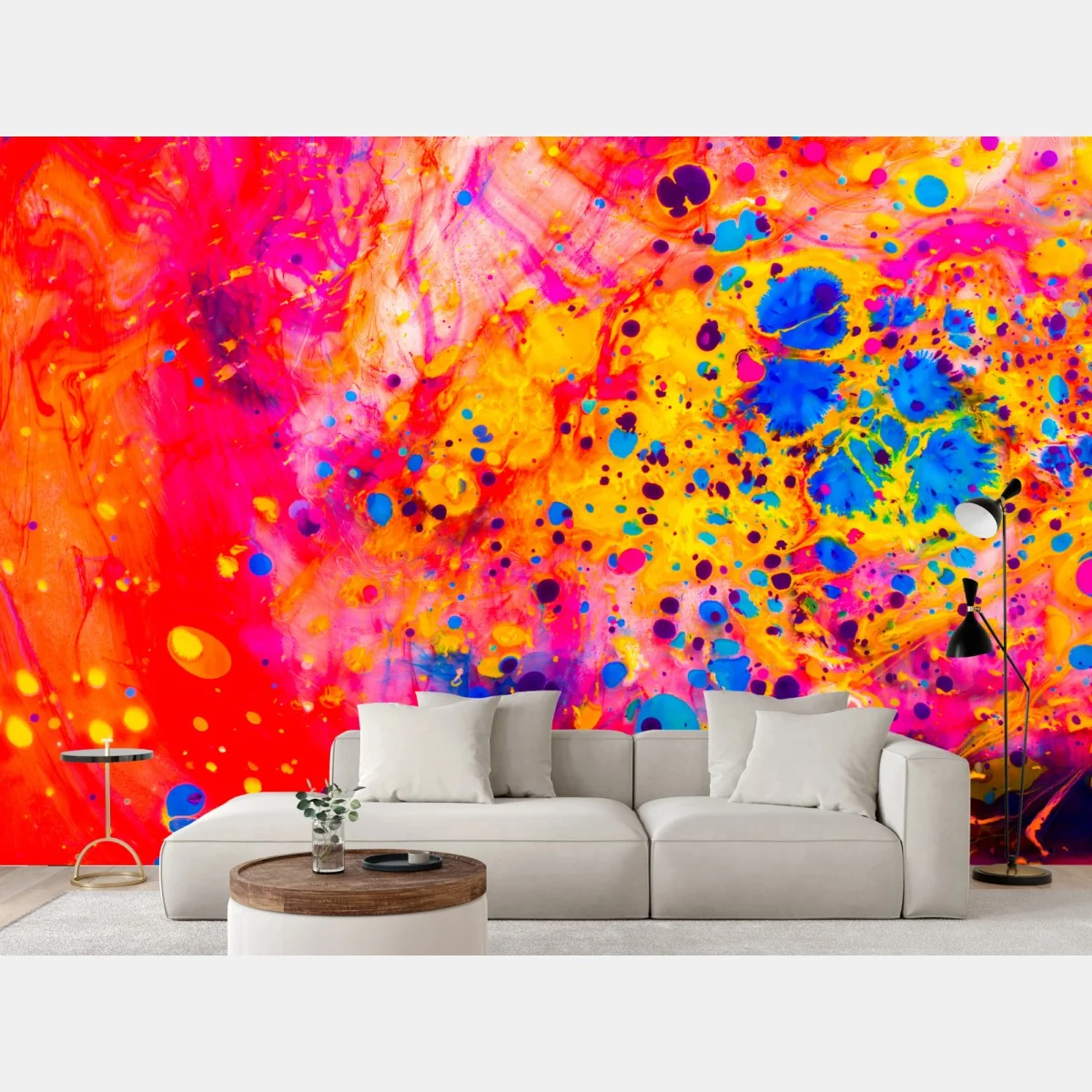 Fototapete ebru marmorierung abstrakt in lebendigen farben – Wallnifity® Fototapete ebru marmorierung abstrakt in lebendigen farben – Wallnifity®