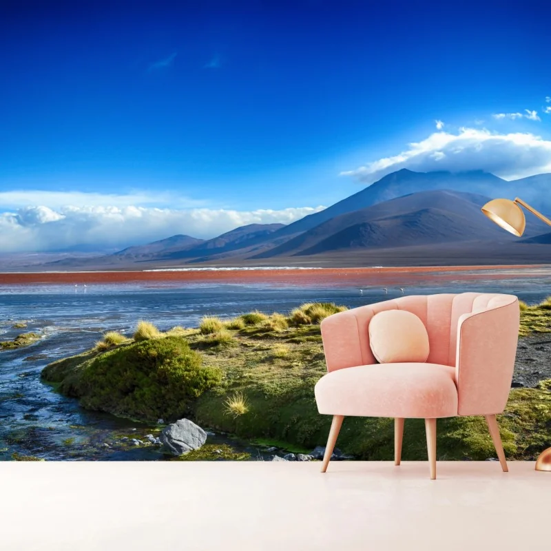 Fototapete ruhige berglagune