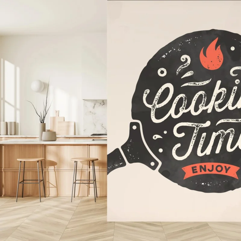 Fototapete cooking time retro küchendekor